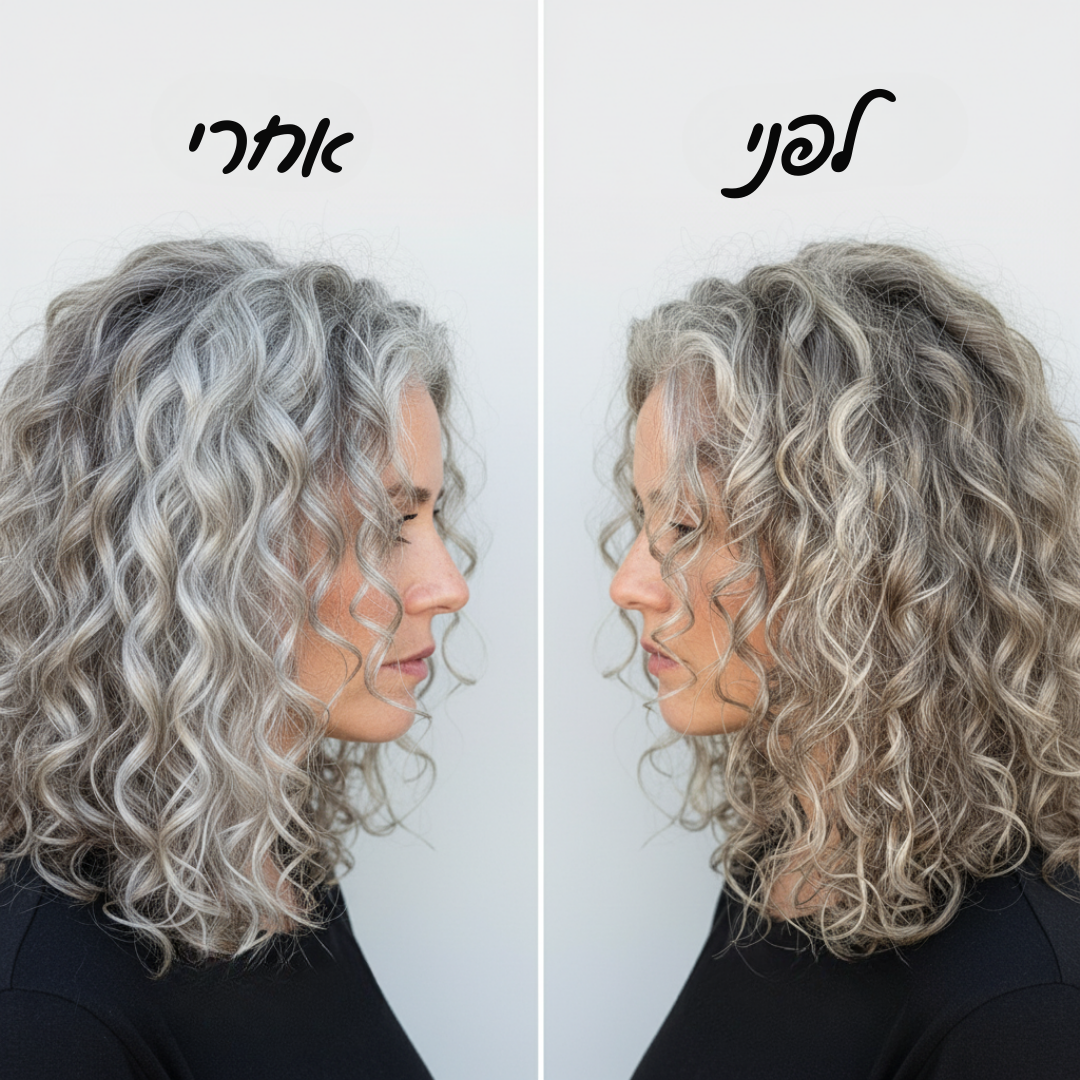 מארז שמפו ומרכך סגול לשיער צבוע או אפור