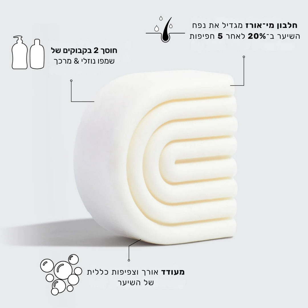 מארז שמפו ומרכך מחלב אורז להצמחת שיער & סבון חמאת שיאה