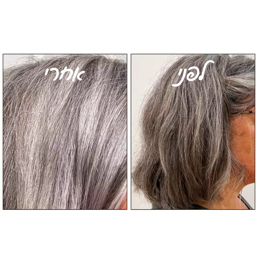 מארז שמפו ומרכך סגול לשיער צבוע או אפור & סבון חמאת שיאה