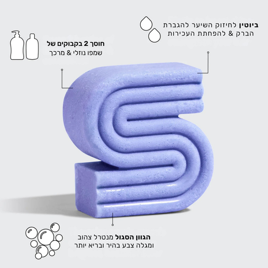 מארז שמפו ומרכך סגול לשיער צבוע או אפור