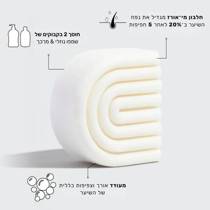 מארז שמפו ומרכך מחלב אורז להצמחת שיער & סבון חמאת שיאה
