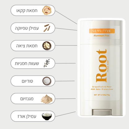 תה ירוק & לימון - דאודורנט טבעי